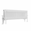 Bern 300 x 1010mm Traditional White Horizontal Four Column Radiator