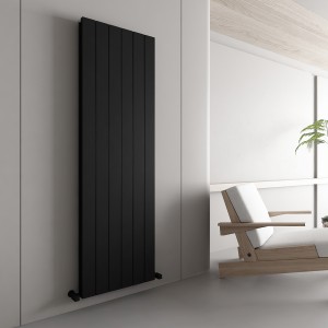 Carisa Nemo Double 1800 x 565mm Black Designer Aluminium Radiator