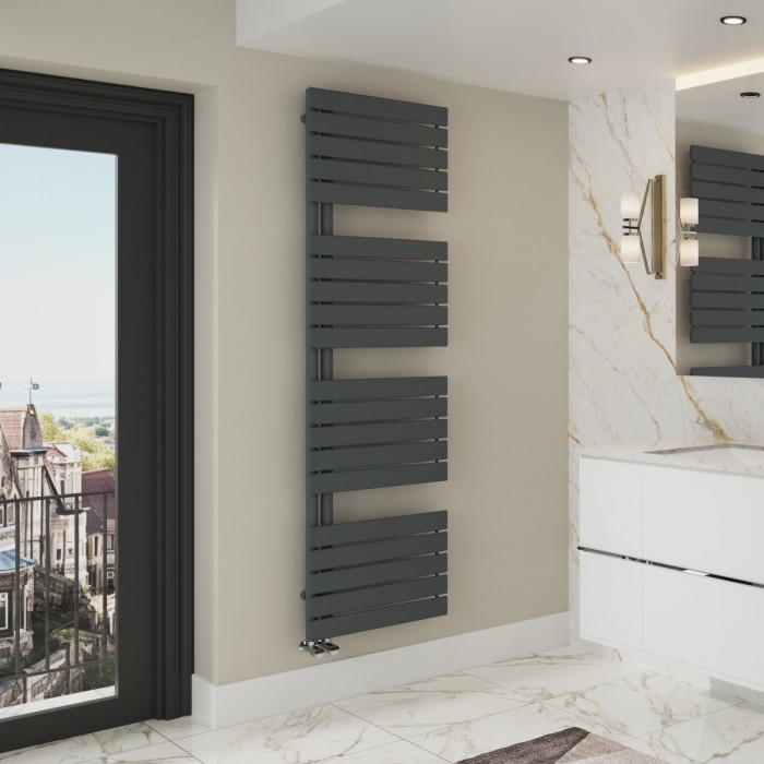 Kristiansund 1800 x 500mm Designer Towel Rail Anthracite