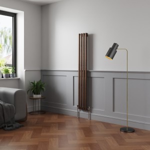Norden Black Copper Vertical Column Coloured Radiator - Choice of Size