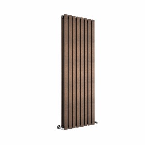 Lulea 1600 x 550mm Black Copper Double Vertical Flat Panel Designer Radiator