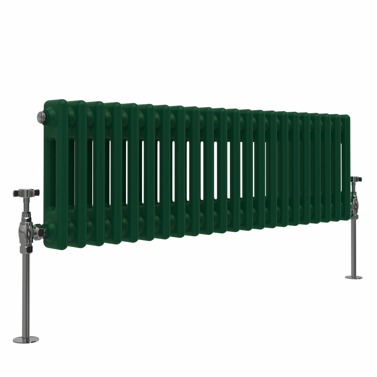 Bern 300 x 1010mm Moss Green Double Horizontal Column Radiator