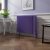 Bern 600 x 830mm Elegant Purple Four Column Horizontal Traditional Radiator