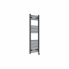 Bergen 1200 x 400mm Straight Anthracite Thermostatic Touch Control Electric Heated Towel Rail