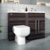 Calm Grey Right Hand Combination Vanity Unit with RAK-Series 600 Toilet & Soft Close Seat & Concealed Cistern - 1100mm