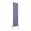 Norden 1800 x 473mm Elegant Purple Single Vertical Oval Column Designer Radiator