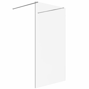 Wasdale 1100mm Chrome Walk Through Wet Room Screen