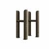 Bern Traditional Triple Column Radiator Feet - Black Gold