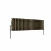 Bern 300 x 1190mm Black Gold Triple Horizontal Column Radiator