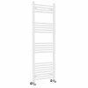 Bergen 1400 x 500mm Straight White Heated Towel Rail