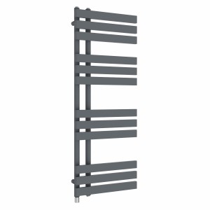 Koli 1200 x 450mm Anthracite Simple Electric Heated Towel Rail