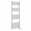 Fjord 1800 x 600mm Curved Chrome HEC Thermostatic Electric Heated Towel Rail