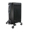 Garmo Electric Portable Oil Filled Radiator 7 Fin Gloss Black - 1500W