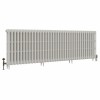 Classic  745 x 2328mm Porcelain White Triple Column Cast Iron Radiator - 37 Sections