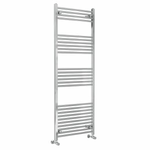 Bergen 1600 x 600mm Straight Chrome Heated Towel Rail