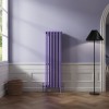Bern 1500 x 470mm Elegant Purple Four Column Vertical Traditional Radiator