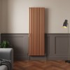 Norden 1800 x 591mm Metallic Bronze Double Oval Column Vertical Designer Radiator