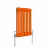 Bern 600 x 425mm Bright Orange Double Horizontal Column Radiator
