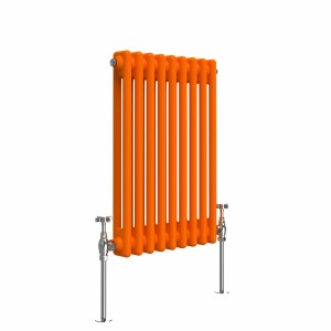 Bern 600 x 425mm Bright Orange Double Horizontal Column Radiator