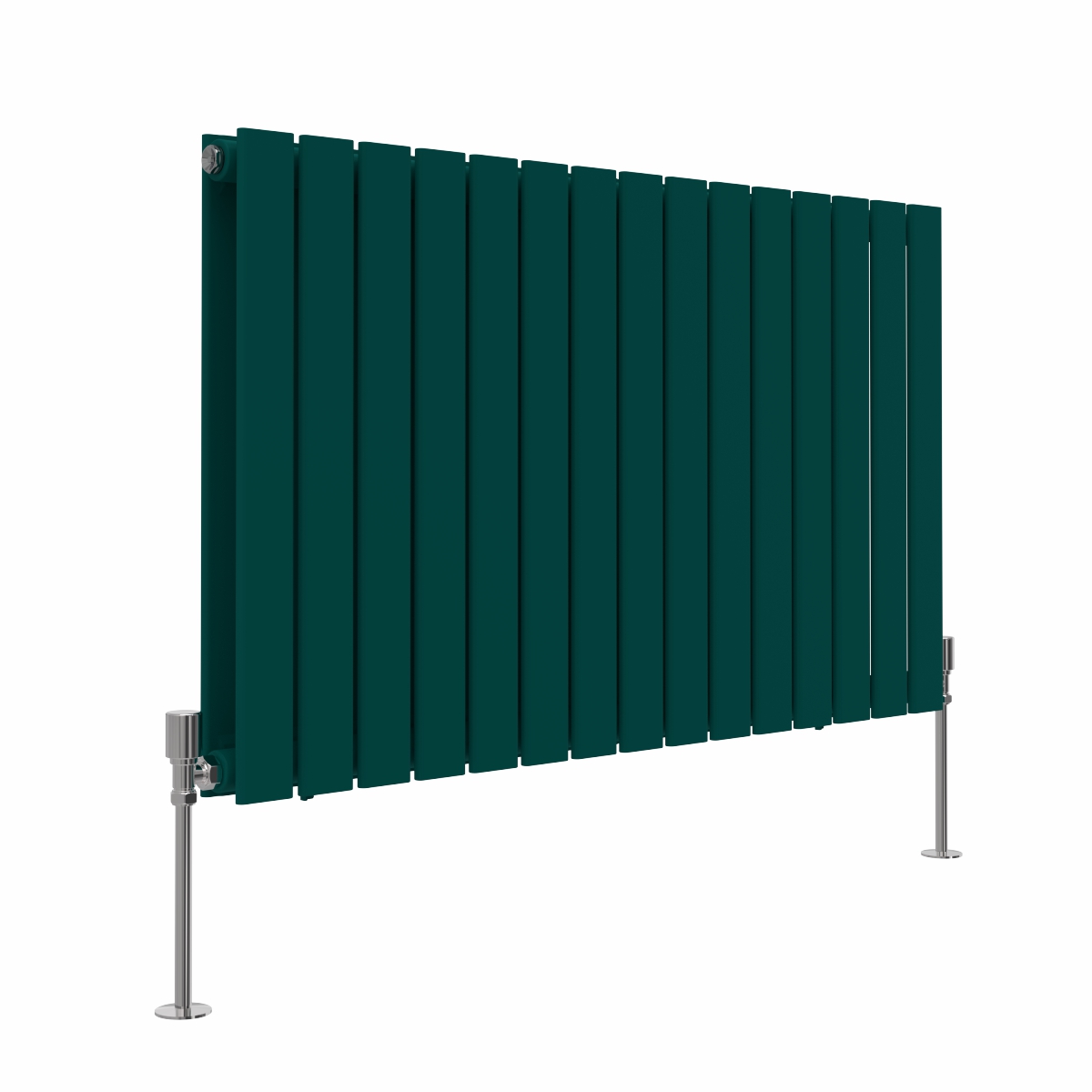 Karlstad 600 x 1022mm Blue Green Double Flat Panel Horizontal Designer Radiator