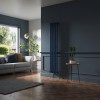 Lulea 1800 x 340mm Sapphire Blue Single Vertical Flat Panel Designer Radiator