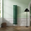 Bern 1800 x 380mm Moss Green Double Vertical Column Radiator