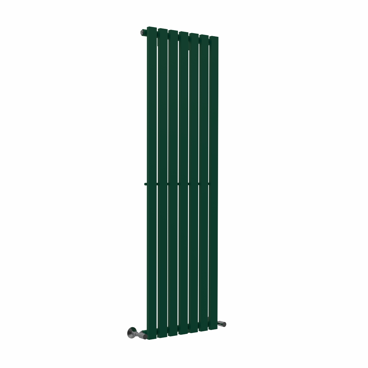 Lulea 1600 x 480mm Moss Green Single Flat Panel Vertical Designer Radiator