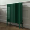 Bern 600 x 605mm Traditional Moss Green Horizontal Four Column Radiator