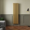 Norden 1800 x 473mm Metallic Gold Double Oval Column Vertical Designer Radiator