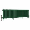 Classic  450 x 1460mm Farrow & Ball Duck Green Triple Column Cast Iron Radiator - 23 Sections