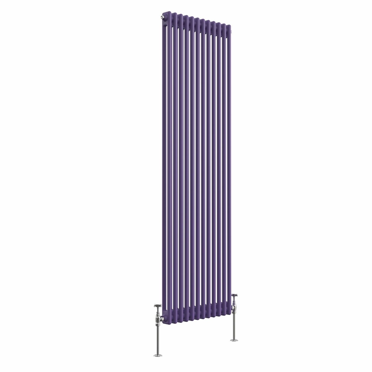 Bern 1800 x 560mm Elegant Purple Double Column Vertical Traditional Radiator