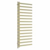 Kemi 1600 x 600mm Brushed Brass Simple Electric Heated Towel Rail