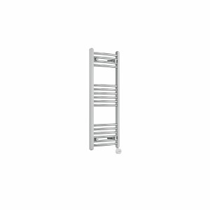 Fjord 1000 x 400mm Curved Chrome Thermostatic Touch Control Electric Heated Towel Rail