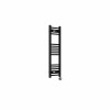 Bergen 1000 x 300mm Straight Black Thermostatic Touch Control Wifi Electric Heated Towel Rail
