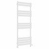 Juva 1600 x 600 mm Dual Fuel White Flat Panel Simple Electric Heated Towel Rail