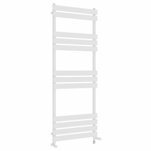 Juva 1600 x 600 mm Dual Fuel White Flat Panel Simple Electric Heated Towel Rail
