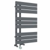 Kristiansund 824 x 500mm Dual Fuel Anthracite Thermostatic Touch Control Wifi Electric Heated Towel Rail