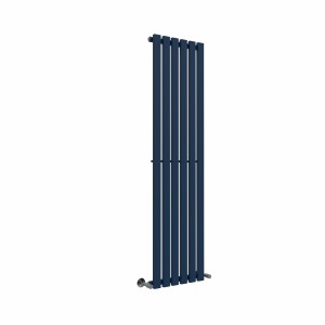 Lulea 1600 x 410mm Sapphire Blue Single Vertical Flat Panel Designer Radiator