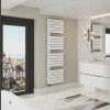 Kristiansund 1800 x 500mm Designer Towel Rail - White