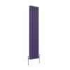 Bern 1800 x 380mm Elegant Purple Triple Column Vertical Traditional Radiator