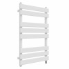 Juva 800 x 500mm White Flat Panel Simple Electric Heated Towel Rail