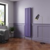 Norden 1800 x 473mm Elegant Purple Single Vertical Oval Column Designer Radiator