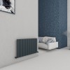 Carisa Chambord 600 x 895mm Anthracite Designer Aluminium Radiator