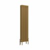 Bern 1500 x 380mm Traditional Metallic Gold Vertical Four Column Radiator