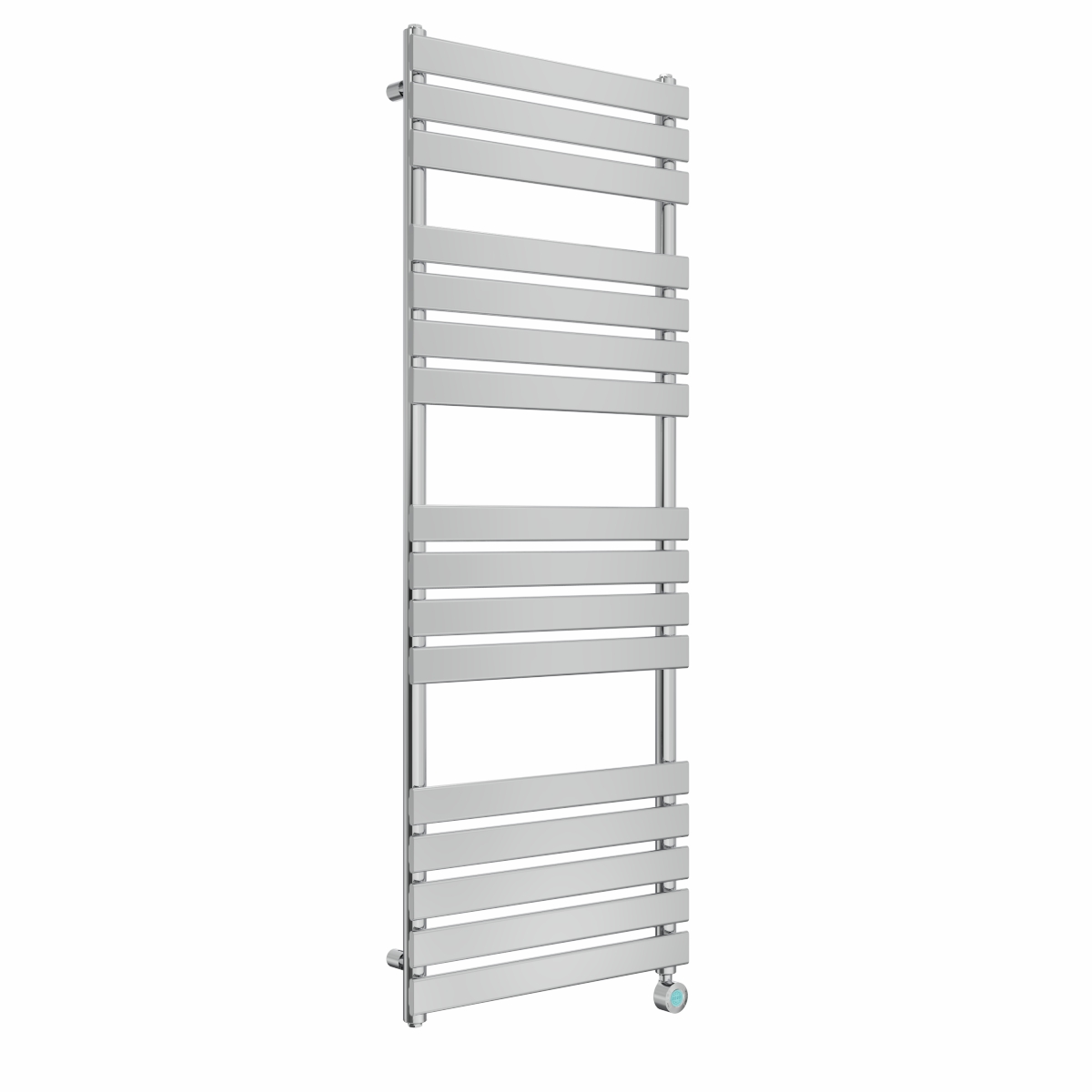 Juva 1600 x 600mm Chrome Flat Panel Thermostatic Touch Control Wifi Electric Heated Towel Rail