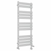 Juva 1200 x 450mm Dual Fuel Chrome Flat Panel Thermostatic Touch Control Electric Heated Towel Rail