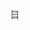 Bergen 600 x 600mm Straight Anthracite Thermostatic Touch Control Electric Heated Towel Rail
