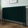 Bern 600 x 1460mm Traditional Blue Green Horizontal Four Column Radiator