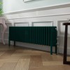 Bern 300 x 1190mm Traditional Blue Green Horizontal Four Column Radiator