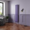 Norden 1800 x 355mm Elegant Purple Single Vertical Oval Column Designer Radiator